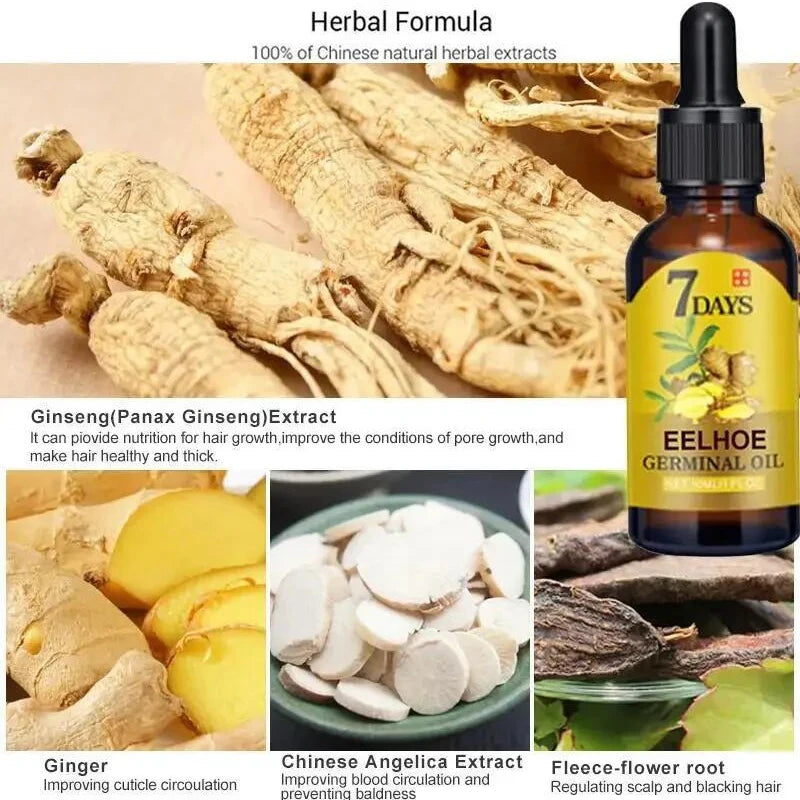 7-Day Ginger Serum for Hair Growth and Repair