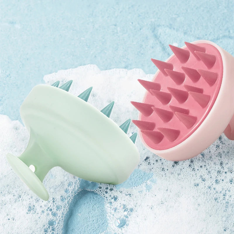 Silicone Shampoo Brush for Scalp Massage and Care