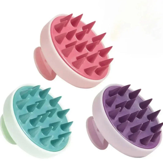 Silicone Shampoo Brush for Scalp Massage and Care